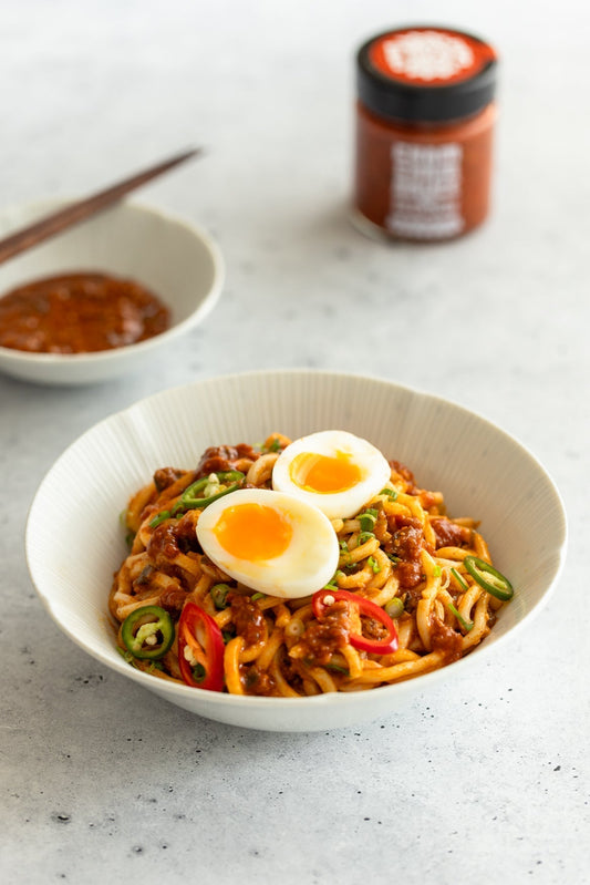 green chilli ssamjang stir fry noodles easy recipe